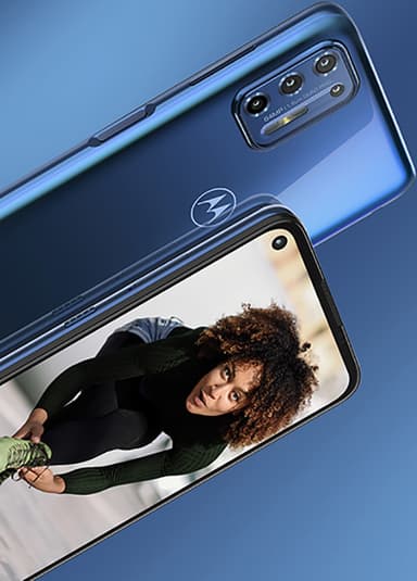 Motorola Moto G9 Plus smartphone (navy blue)