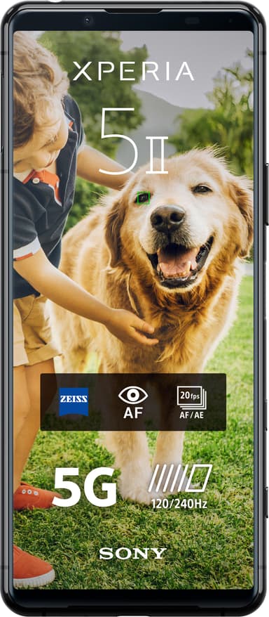 Sony Xperia 5 II 5G smartphone (svart)