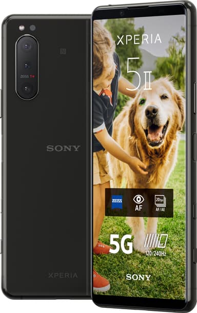 Sony Xperia 5 II 5G smartphone (svart)