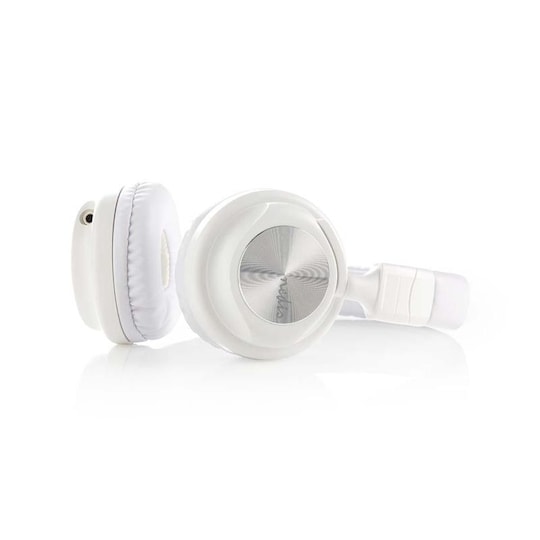Hörlurar med sladd | On-ear | Vikbar | 1.2 m avtagbar kabel | Vit