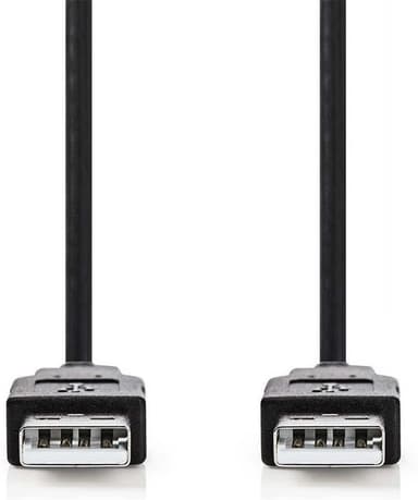 USB 2.0 Cable | A Male - A Male | 2.0 m | Svart
