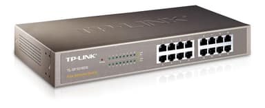 TP-Link nätverksswitch, 16-ports, 10/100 Mbps, RJ45, 19 (TL-SF1016DS)