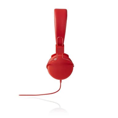 Hörlurar med sladd | On-ear | Vikbar | 1.2 m rund Kabel | Röd