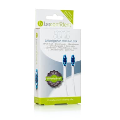 2-pack Sonic Tandborsthuvuden Whitening Vit