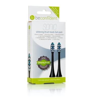 2-pack Sonic Tandborsthuvuden Whitening Svart