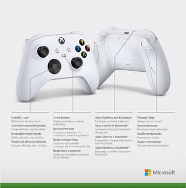Microsoft Xbox Wireless kontroll för Xbox Series X och S (robot white)