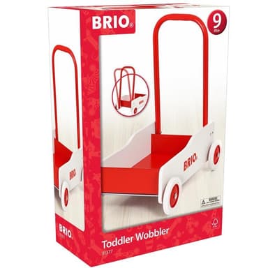 Brio 31377 Lära Gå Vagn Vit/Röd
