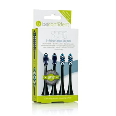 Mix-pack Sonic Tandborsthuvuden Regular/Whitening Svart