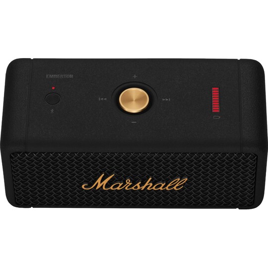 Marshall Emberton portabel högtalare (svart/mässing)