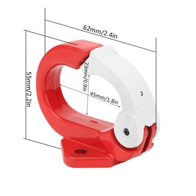 Aluminium Krok / hängare Påsar & Väskor till Xiaomi M365 - Röd