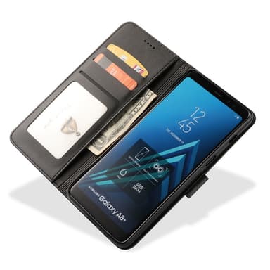 LC.IMEEKE Wallet Case till Samsung Galaxy A8 (2018) - Svart
