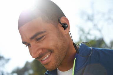 JBL Reflect Contour trådlösa in-ear hörlurar (svart)