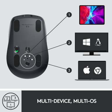 Logitech MX Anywhere 3 trådlös mus (grafit)