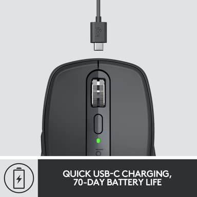 Logitech MX Anywhere 3 trådlös mus (grafit)