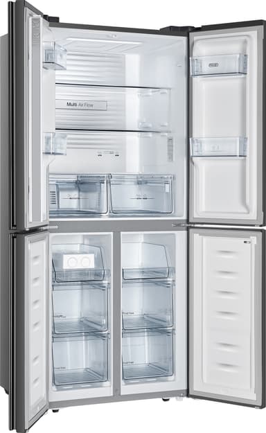 Delonghi kylskåp/frys side-by-side D4D394T20N (mörk rostfri)