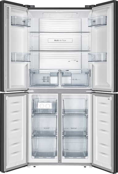 Delonghi kylskåp/frys side-by-side D4D394T20N (mörk rostfri)