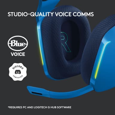 Logitech G733 Lightspeed RGB gamingheadset (blått)
