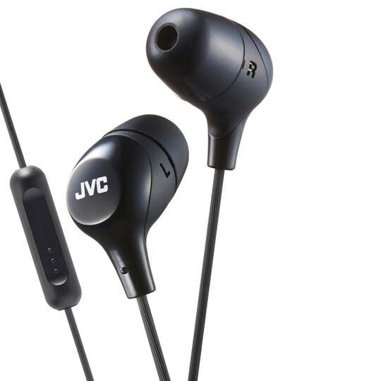JVC Marshmallow HA-FX38M in-ear hörlurar (svart)