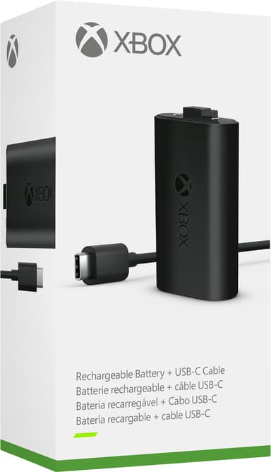 Microsoft Xbox laddbart batteripack + USB-C-kabel