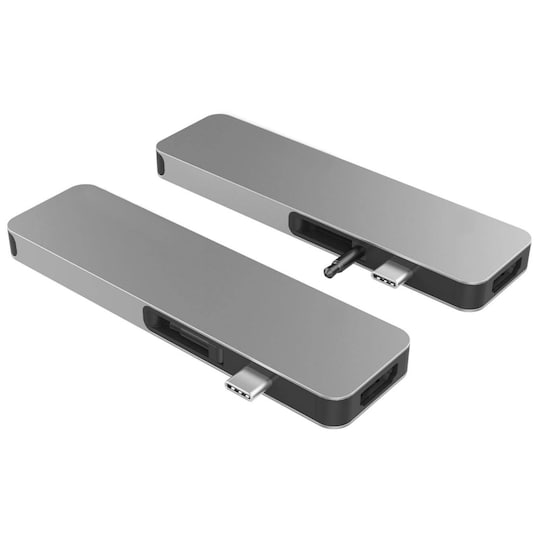 Hyperdrive Solo 7-i-1 multi-adapter för MacBook (grå)