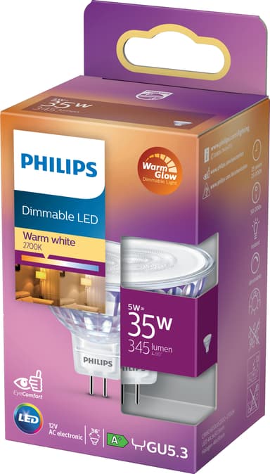 Philips LED-spotlight 5W GU5.3