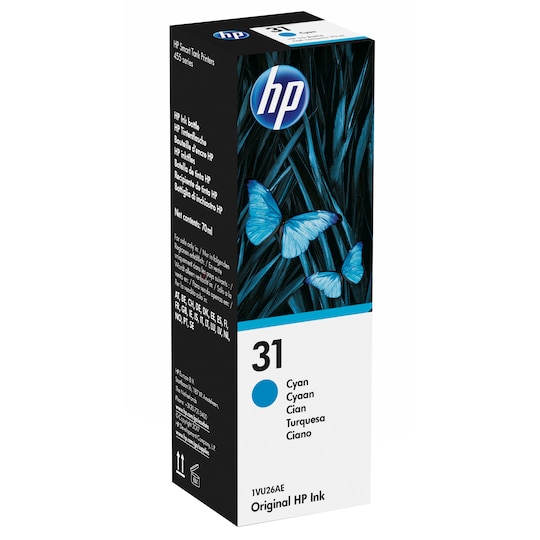 HP påfyllnadsbläck 31C Cyan
