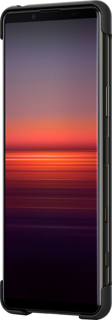Sony Xperia 5 II Style Cover med stativ (svart)
