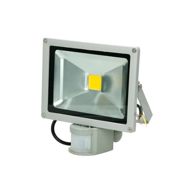 ECD Germany 10 delar LED-strålkastare utomhus 20W med rörelsedetektor - 2800K