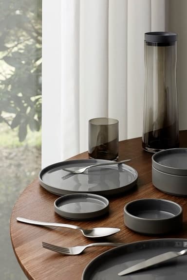 PILAR, Set 2 kaffemuggar & fat, 4 delar, Moonbeam