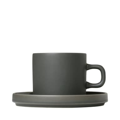PILAR,Set med 2 kaffemuggar & fat, 4 delar, Agave Green