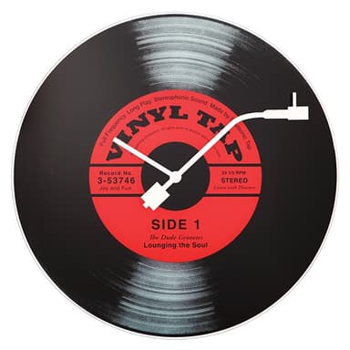 Vinyl Tap Väggklocka ø43cm Glas