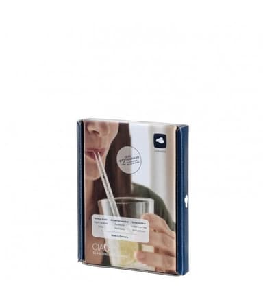 CIAO Sugrör Glas 15cm 12-pack