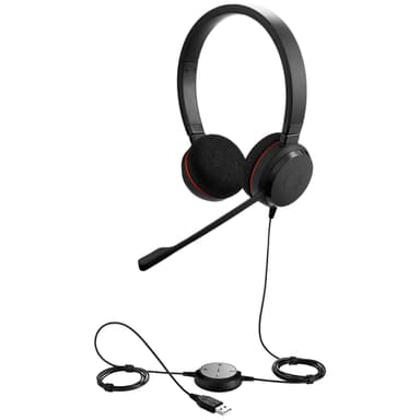 Jabra Evolve 20 MS stereo-headset med sladd