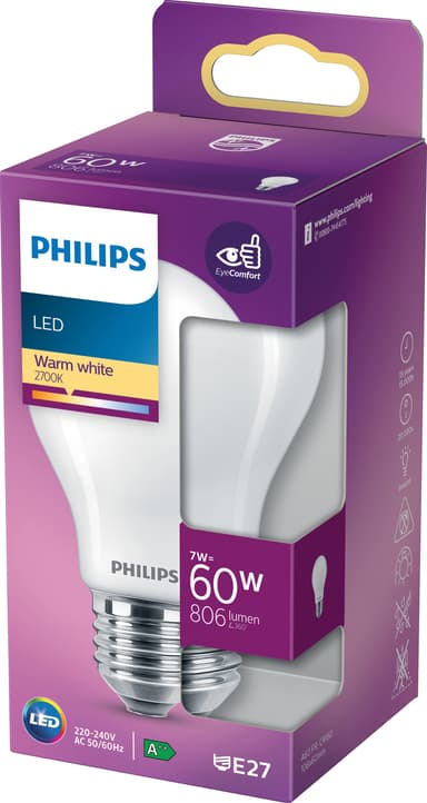 Philips LED-lampa 7W E27