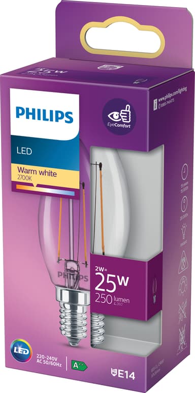 Philips LED-lampa 25W E14