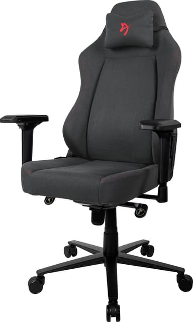 Arozzi Primo Woven Fabric gamingstol (svart/grå med röd logo)