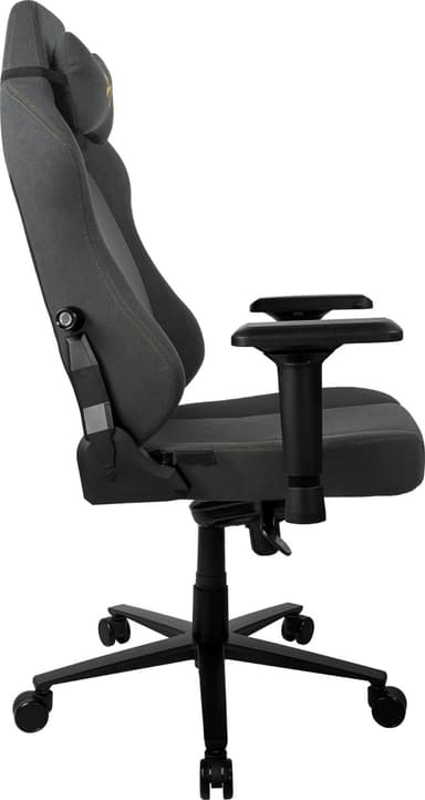 Arozzi Primo Woven Fabric gamingstol (svart/grå med guldlogo)