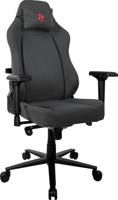 Arozzi Primo Woven Fabric gamingstol (svart/grå med röd logo)