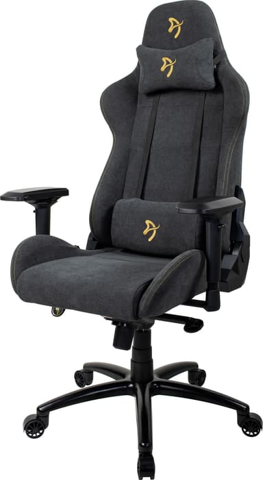 Arozzi Verona Signature Soft Fabric gamingstol (grå med guldlogo)