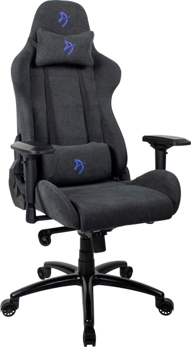 Arozzi Verona Signature Soft Fabric gamingstol (grå med blå logo)