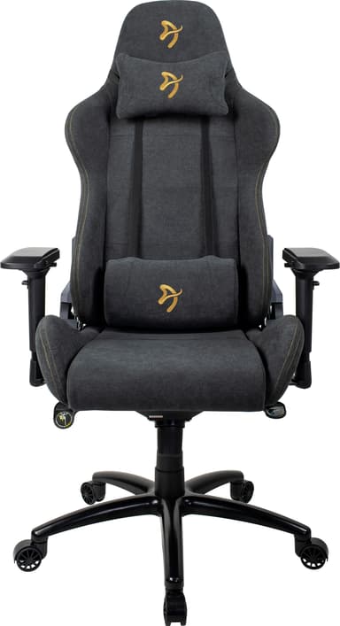 Arozzi Verona Signature Soft Fabric gamingstol (grå med guldlogo)