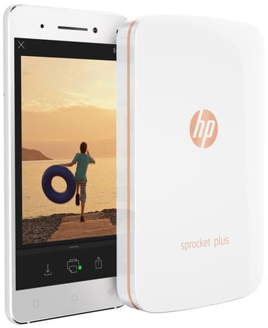 HP Sprocket Plus mobil fotoskrivare (vit)