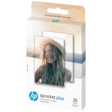 HP Sprocket Plus ZINK självhäftande fotopapper (20 ark)
