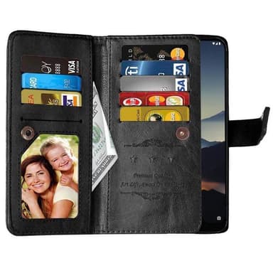 Dubbelflip Flexi 9-kort Nokia 5.3  - Svart