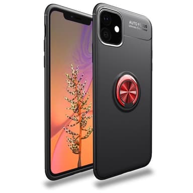 Slim Ring Case Apple iPhone 12 mini (5.4")  - Svart/Röd