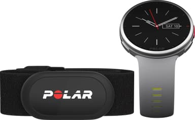 Polar Vantage V2 träningsklocka M/L med Polar H10 (grå/lime)