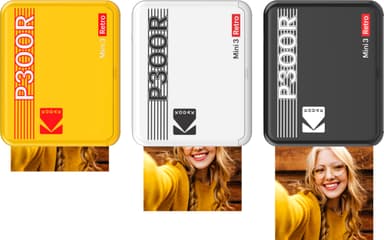 Kodak Mini 3 Plus Retro fotoskrivare (svart)