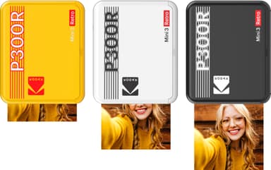 Kodak Mini 3 Plus Retro fotoskrivare (gul)