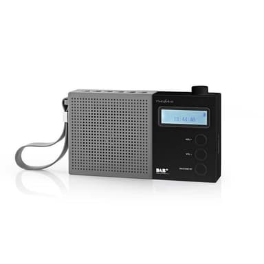 Digital DAB+-radio | 4.5 W | FM | Klocka och alarm | Grå/svart