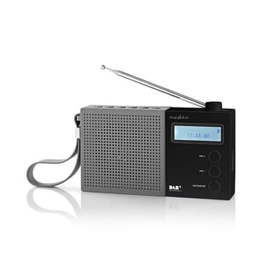 Digital DAB+-radio | 4.5 W | FM | Klocka och alarm | Grå/svart
